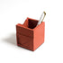 Concrete Pen Holder - Minimalist Desk Organizer - Durable Cement Material - Two Color Options