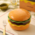 Ceramic Burger Bowl and Plate Set - Fun Tableware Design - Durable Ceramic Material - Great for Serving or Gifting