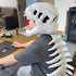 Plush Dinosaur Skeleton Headgear - Halloween Costume Hat - Adult and Kids Sizes - Soft Plush Material - Fun Cosplay Party Accessory