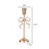 French Style Gold Bow Candle Holder - Elegant Alloy Candelabra Decoration - Short Tall or Two-Piece Set - Christmas Home Décor