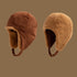 Reversible Faux Lamb Fleece Earflap Hat - Winter Warm Thickened Cap - Dual-Sided Cozy Design - Eight Color Options - Fashion Outdoor Headwear