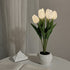 Rechargeable Tulip Nightlight - Soft Pink & White Options - Elegant LED Glow
