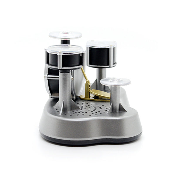 Finger Touch Drum Set - Creative Music Toy - Silver Black Design - Record Playback Mode - Battery Powered