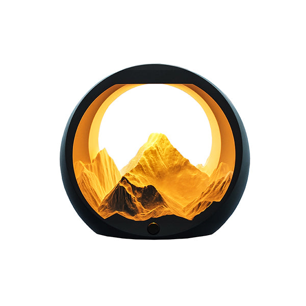 Sunrise Mountain Aroma Night Light - Gypsum Material - LED Warm Glow - Aromatherapy Diffuser