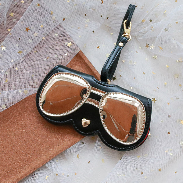 Animal Eyes Glasses Case - Ultra-Fiber Leather - Cute & Stylish - Perfect for Travel