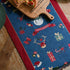 Christmas Table Runner - Cotton Linen Blend with Tassels - Four Festive Styles and Sizes - Holiday Dining Decoration