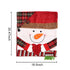 Christmas Chair Back Covers - Santa Snowman and Reindeer Designs - Short Plush Material - Holiday Dining Chair Decoration - Festive Home Party Décor