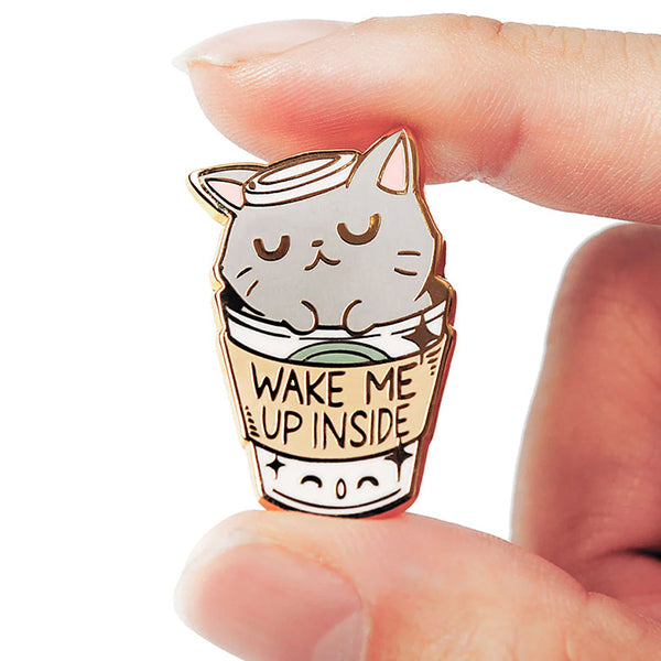 Black Cat Enamel Pin - Cute Cat Badge - Gold Alloy Material - Fashion Accessory - 1 Piece