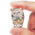 Black Cat Enamel Pin - Cute Cat Badge - Gold Alloy Material - Fashion Accessory - 1 Piece