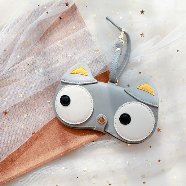 Animal Eyes Glasses Case - Ultra-Fiber Leather - Cute & Stylish - Perfect for Travel