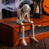 Halloween Resin Skeleton Figurines - Dangling Leg Ornaments -  Gothic Tabletop Decor - Spooky Holiday Gift
