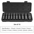 Impact Socket Set - CR-MO Steel - Short Long Combo Options - Heavy Duty for Automotive Repair - Anti-Rust Black Finish - Portable Storage Case