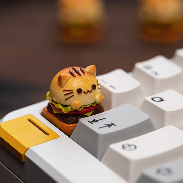 Cute Cat Burger Keycap