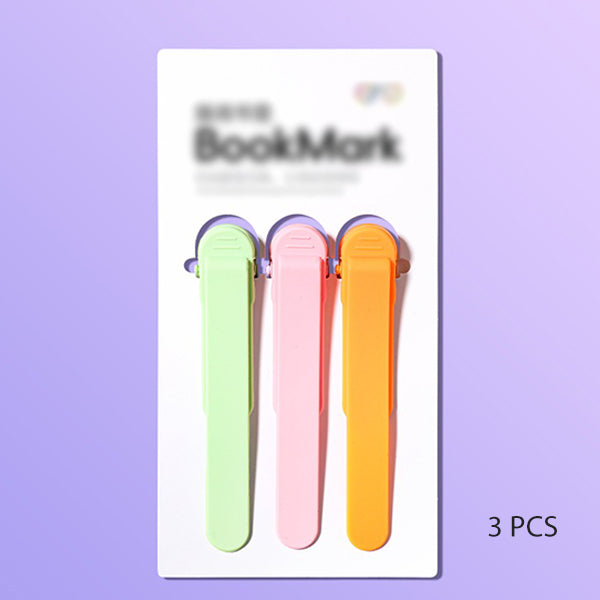 Smart Silicone Bookmark - Automatic Page Holder - Colorful Reading Clips - Flexible Non-Slip Design - Perfect for Books & Journals