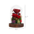 Moss Bear Preserved Flower Glass Dome - Everlasting Roses - Red - Pink - Purple - Blue - Valentine’s Gift