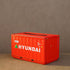 Vintage Industrial Container Tissue Box - Iron Retro Design - Creative Desk and Home Organizer - Gray - Orange