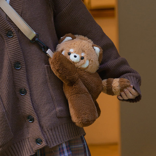 Red Panda Plush Bag