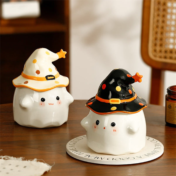  Halloween Ghost Cup with Magical Hat Lid