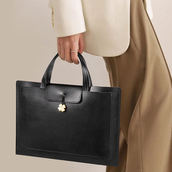 Elegant Women's Leather Briefcase