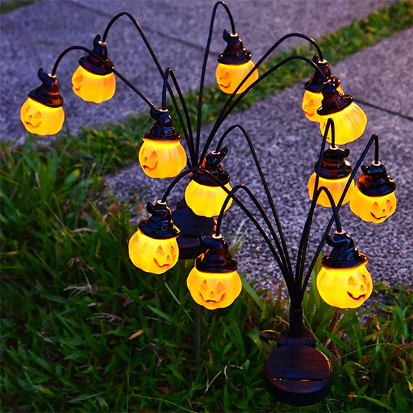 Halloween Solar Stake Lights - Creepy Eyeball Design - Outdoor Decoration - Solar-Powered