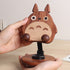 Cute Wooden Phone Stand - Totoro Shiba Inu & Cat - Foldable & Space-Saving - 360° Adjustable - Home & Office Use