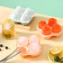 Rose Ice Cube Mold - 4 or 6 Grids - Food-Grade Silicone - Easy Release - Pink and Green Options