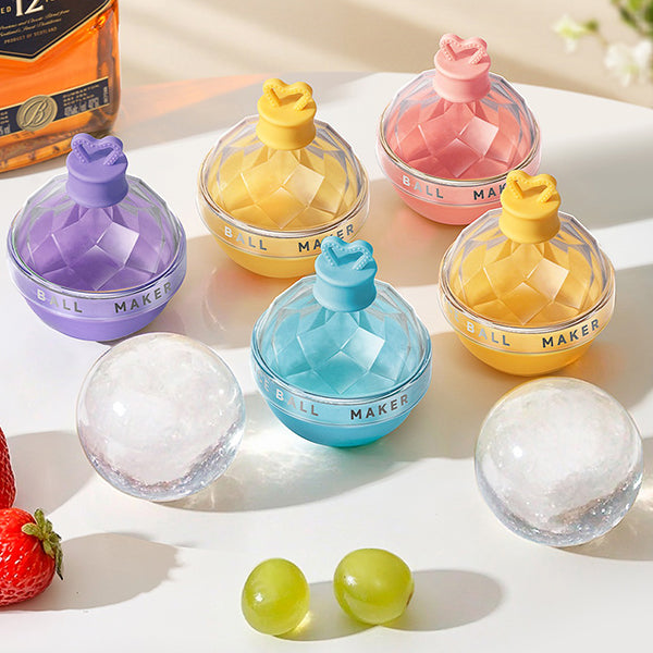 Light Bulb Ice Ball Mold Set - Pink - Blue - Easy Release - PC and ABS Material - Summer Party Essential