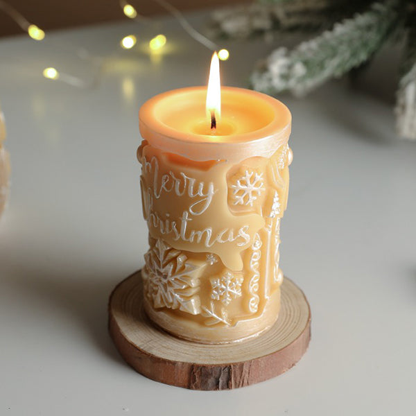 Christmas Scented Candle - Sparkling Bling - Glimmering Pearlescent Design