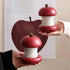 Apple-Shaped Perpetual Calendar - Rotating Design - Resin - Red - Fun Desk Decor