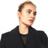 Elegant Women's Black Coat with Belt - Available in Six Sizes - Classic and Versatile