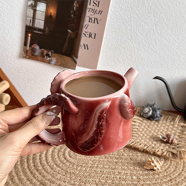 Handcrafted Ceramic Mug - Unleash the Kraken - Halloween and Unique Gifts