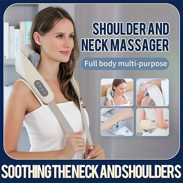 Body Massager - Full Body Relaxation Massage Device  - Office Break - White - Gray