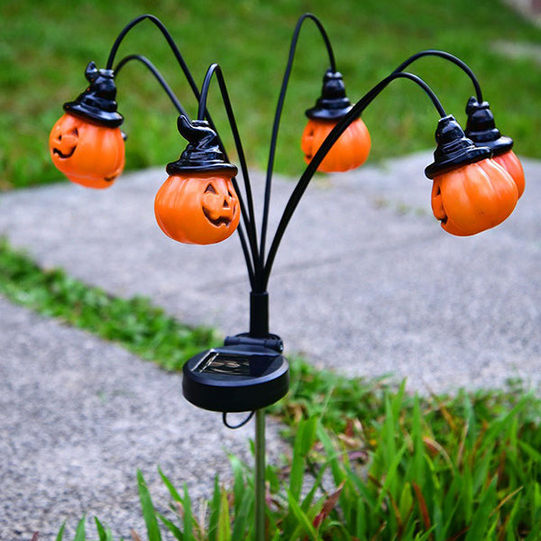 Halloween Solar Stake Lights - Creepy Eyeball Design - Outdoor Decoration - Solar-Powered