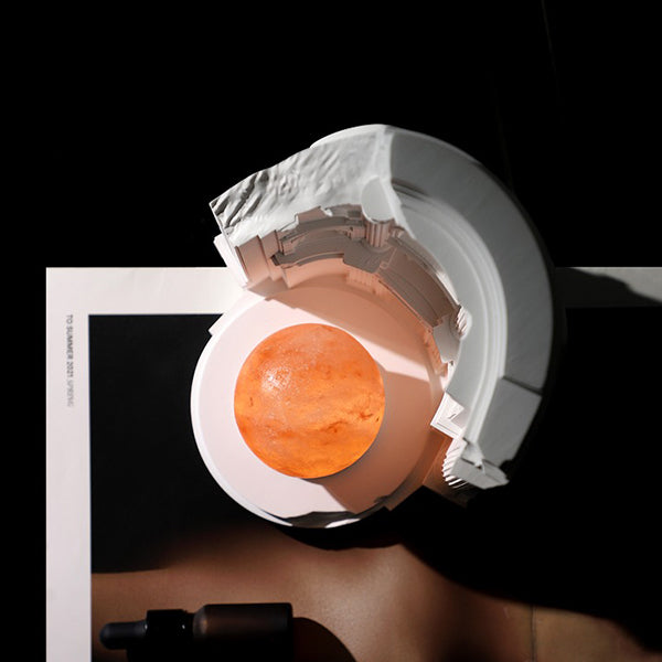 Parthenon Aroma Lamp - Ancient Greek Style Diffuser - Himalayan Salt Light - Plaster Sculpture Design - USB Rechargeable Night Light