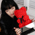 Rose Teddy Bear Figurine - Handcrafted with PE Material - Red, White, Pink - Acrylic Cover Protection - Valentine's Gift