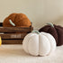 Cozy Pumpkin Plush Pillow - Soft Polyester - Fall Décor - Yellow - Caramel - Coffee