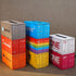 Vintage Industrial Container Tissue Box - Iron Retro Design - Creative Desk and Home Organizer - Gray - Orange