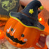 Halloween Pumpkin Mug with Enchanted Hat Lid - Brown - Black - Blue - Ceramic