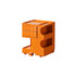 Rolling Storage Cart - Multi-Layer Design - Orange - Pink - Space-Saving Side Cabinet - Mobile Organizer
