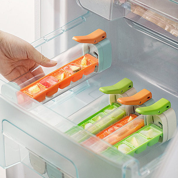 One-Press Ice Cube Tray - Summertime Fresh - User-Friendly Kitchen Tool