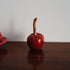 Cherry Ceramic Seasoning Jar - Hand-Painted Decor - Cute Kitchen Accent - Red Glossy Finish - 2pcs Gift Pack