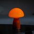 Orange Mushroom-Shaped Table Lamp - Modern Design - Glass - Mood Lighting