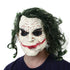 Joker Latex Mask - Halloween Costume - Realistic Design - White - Beige