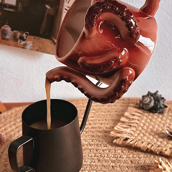 Handcrafted Ceramic Mug - Unleash the Kraken - Halloween and Unique Gifts