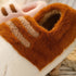 Plush Cat Paw Slippers - Closed Heel Design - Unisex Wear - Pink - Khaki - Six Size Options