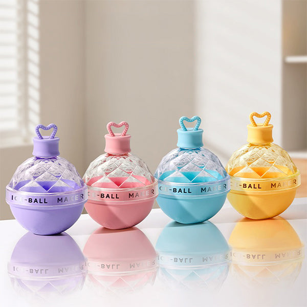 Light Bulb Ice Ball Mold Set - Pink - Blue - Easy Release - PC and ABS Material - Summer Party Essential