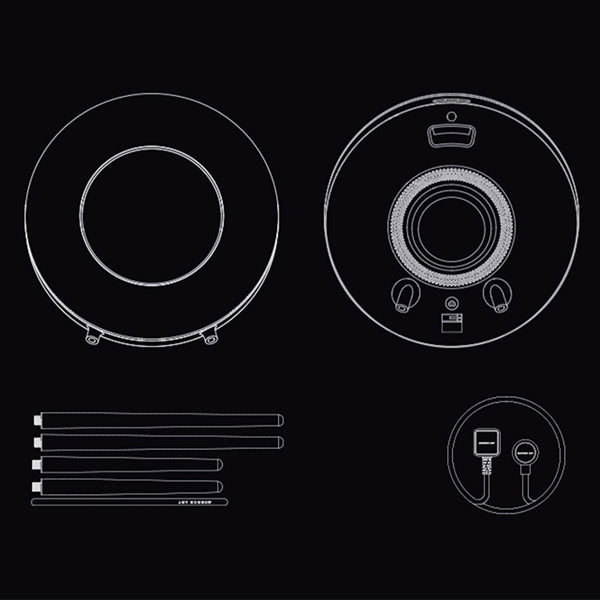 Vinyl Lyric Bluetooth Speaker – Floating Subtitle Display – Floor-Standing Retro Record-Style Audio – Wireless Home Music Speaker