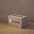 Vintage Industrial Container Tissue Box - Iron Retro Design - Creative Desk and Home Organizer - Gray - Orange