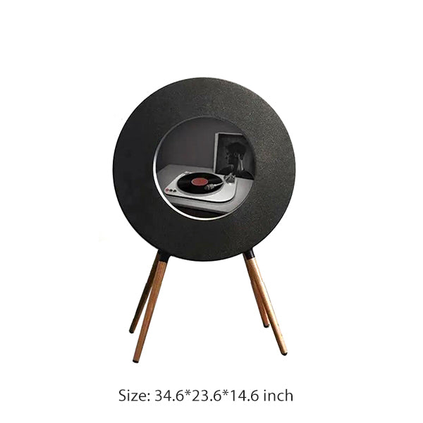 Vinyl Lyric Bluetooth Speaker – Floating Subtitle Display – Floor-Standing Retro Record-Style Audio – Wireless Home Music Speaker