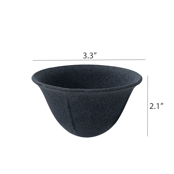 Reusable Ceramic Coffee Dripper - Hole-Free Filter Cup - Crude Pottery Pour Over Brewer - No Paper Needed